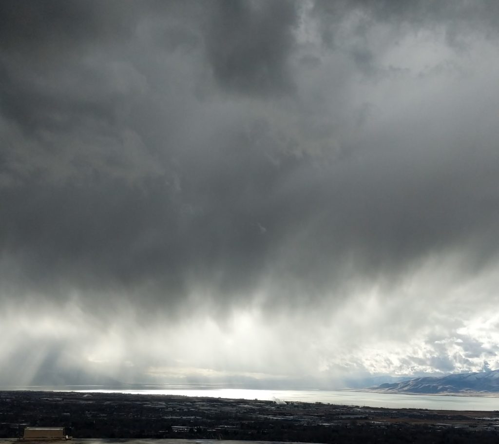 Stormy Utah Lake